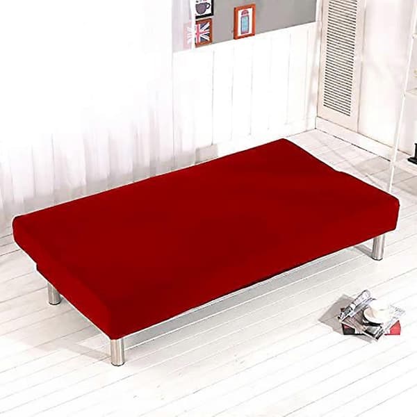 Sofföverdrag utan armstöd 3-sits/2-sits, stretch sofföverdrag för bäddsoffa S