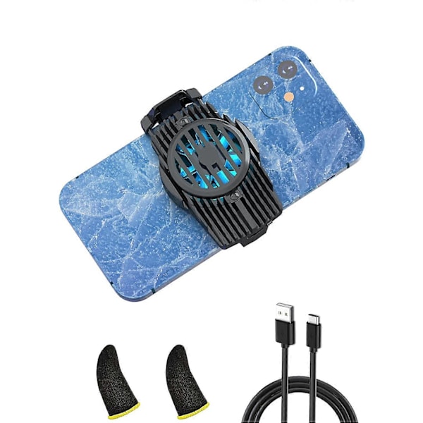 Telefonkøler til iPhone, Gaming Telefon Køletilbehør, Telefonblæser Radiator
