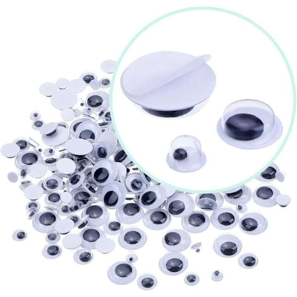 Pappersremsor för pyssel, Pappersremsor Pom Pom Stammar och Googly Eyes för DIY Konstmaterial