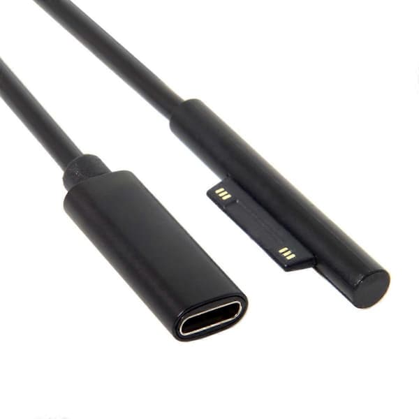 DC 15V Type-C USB-C Hona till Surface Pro3 Pro4 Pro5 Pro6 Book Pro Laddningskabel