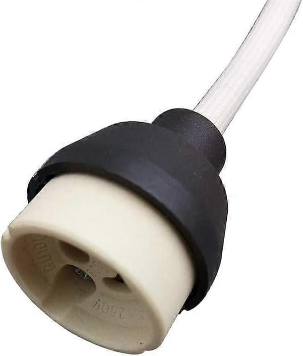 GU10 Lamphållare, Glödlampssockelkontakt, Adapter för LED och Halogen, Keramisk Bas och Kopplingsplint