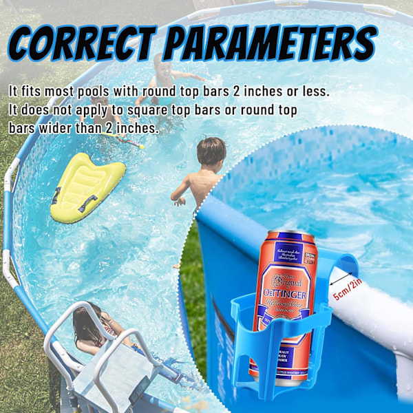 4 stycken poolkopphållare, poolkopphållare, pooldryckeshållare, pooltillbehör