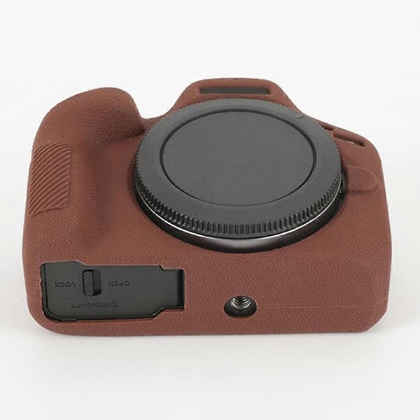 E3T Fodral för Canon EOS R100 Mjukt Silikonskydd Halkfritt Kameraskal o7s - Kaffe