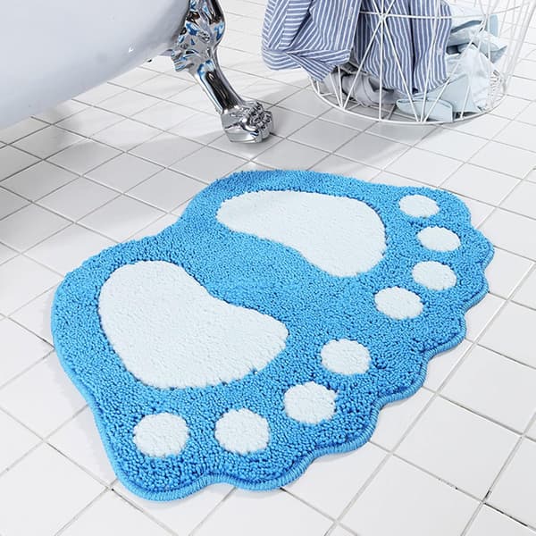 Blød mikrofiber bademåtte, skridsikker badeværelsesdørmåtte, vaskbare brusebade tæpper, absorberende tæppe til hjemmet, køkken (40*60cm)
