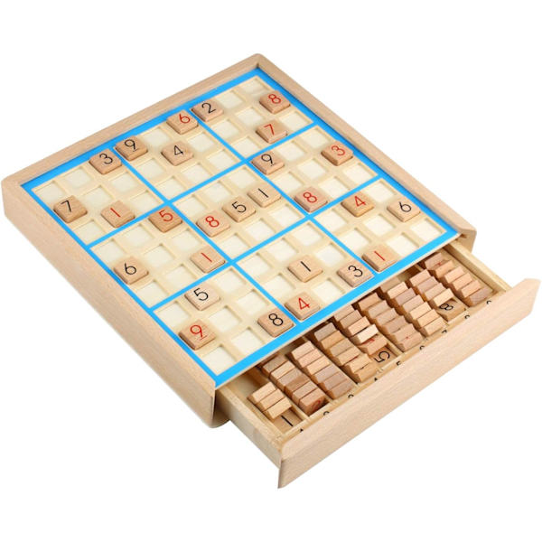 Sudoku Brädspel med Tränummerpussel - Blå