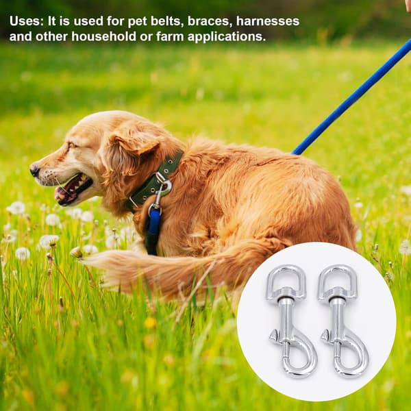 Svängbara karbinhakar, kraftig hundkoppelskrok 360° svängbara leder Trigger Clips Kraftiga Trigger Clips (3 st)