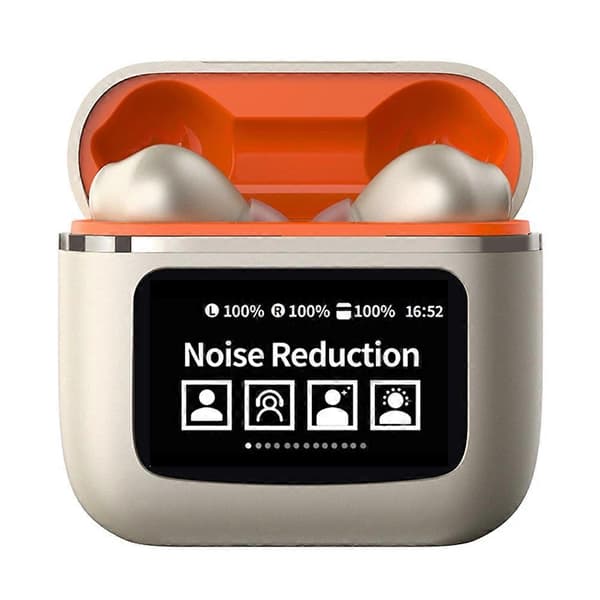 Typ B YW09 In-ear Bluetooth Hörlurar Sport Hörlurar med LCD Touch Screen Laddningsfodral