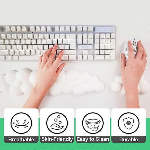 Keyboard Cloud håndledsstøttepude, Cloud musearm håndledsstøtte sød