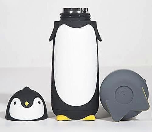 280ml Ruostumattomasta teräksestä valmistettu söpö pingviinikuppi pullo termos vaccum-pullo (punainen)