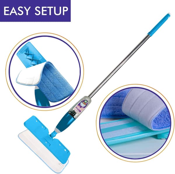Mopperputer, 6 stk. mikrofibererstatningsputer som passer til alle spray- og Reveal-mopper - vaskbare (flerfarget)
