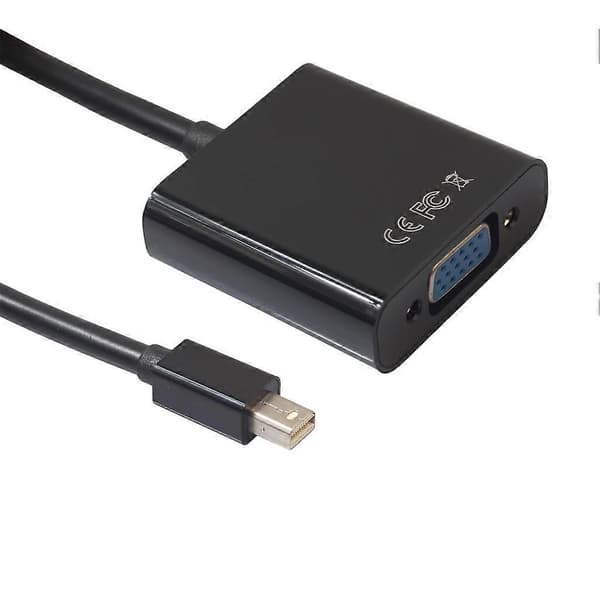 Mini DisplayPort til VGA Konverter Kabel 1080P Kabel til Macbook Pro Air Projektor PC