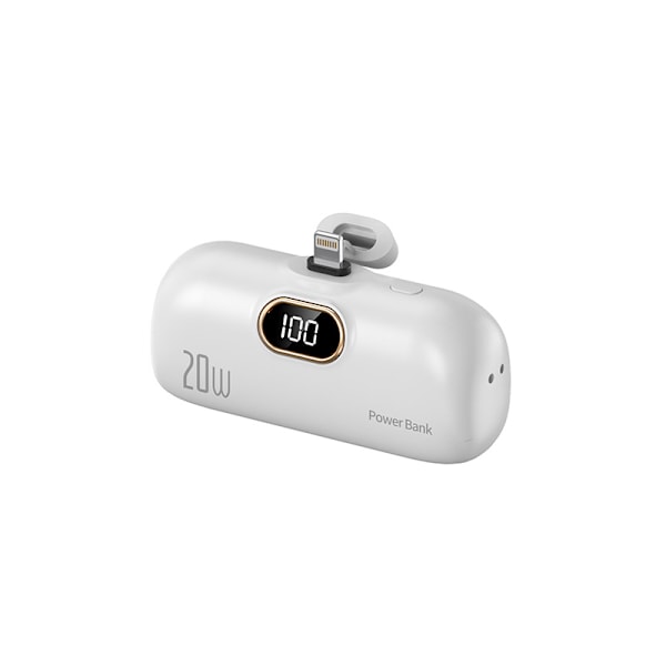 USB-C Portabel Laddare 5000mAh 22W Powerbank Snabbladdning med LED-Display Kompatibel med iPhone 16 Plus/15/iPad