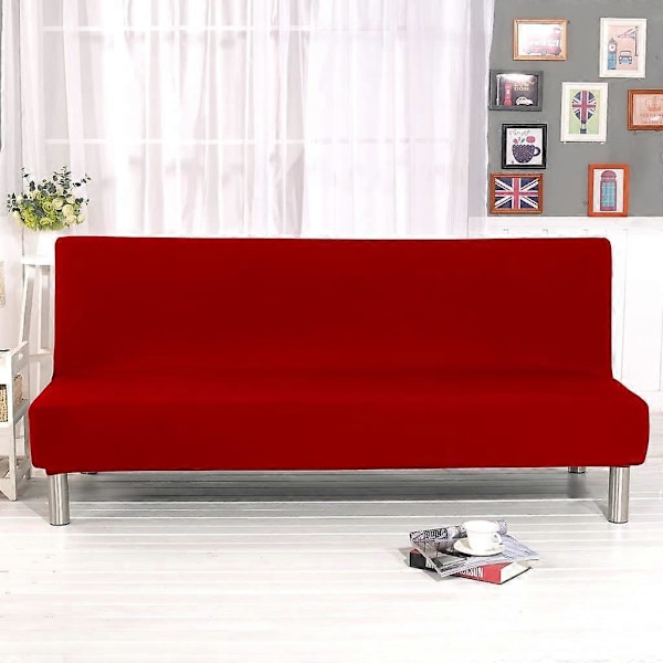 Sofföverdrag utan armstöd 3-sits/2-sits, stretch sofföverdrag för bäddsoffa S