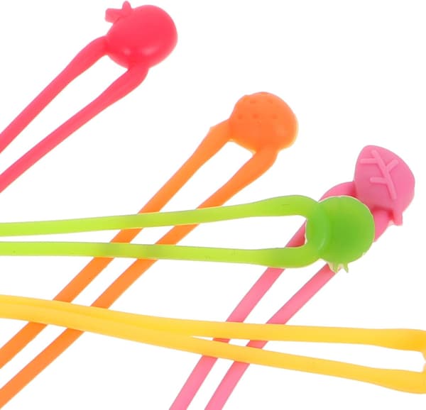 5 stk. elastiske silikonbånd for bokbinding