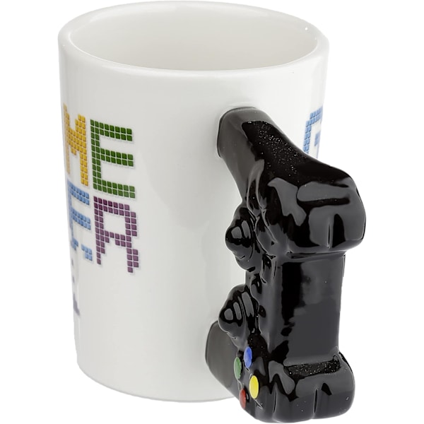 Mug med tecknad figur, Keramikmug, Frukostkopp, Vattenkopp för barn från GAME OVER Videospelskonsol