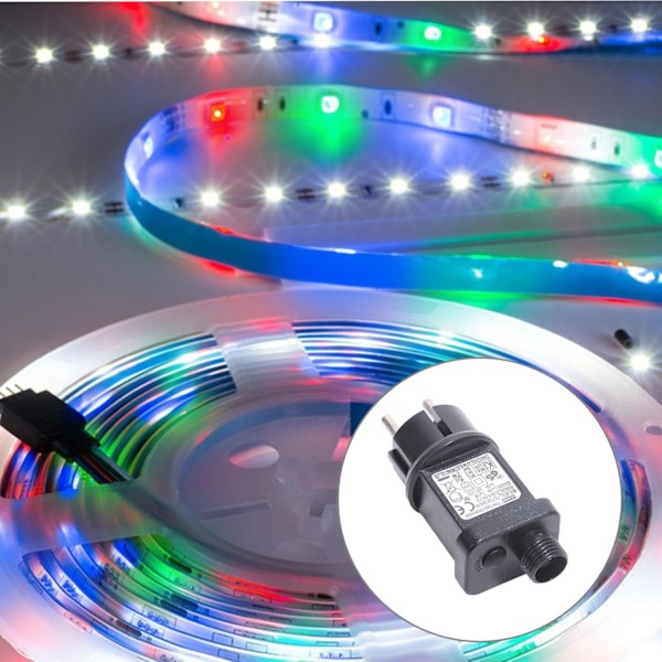 LED-drivrutin, 4,5V 0,6A Vattentät LED-strömadapter, 31V EU-kontakt för ljusslingor & strålkastare