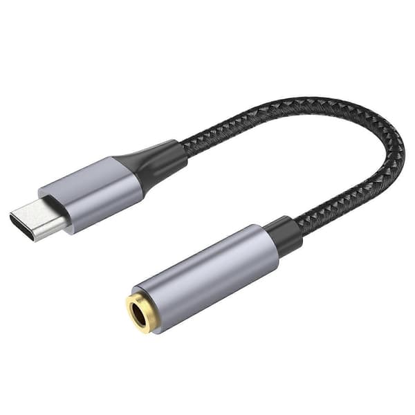 15 cm Type C til 3,5 mm lydadapterkabel til Huawei Honor Xiaomi iPhone 15-serien hovedtelefoner