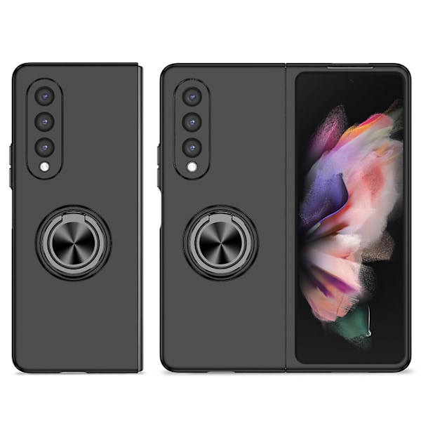 Ring Kickstand Telefonfodral Kompatibelt Med Galaxy Z Fold3 5g Vikbar Smartphone