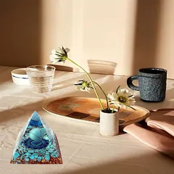 Kristallpyramid Stenar Livets Träd Energi Kvarts Kristaller Positiv Energi Generator Skydd Style 2