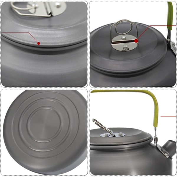 Utomhus Camping Vandring Kittel Kaffeepanna 0.8L Aluminium Bärbar Tekanna Kittel