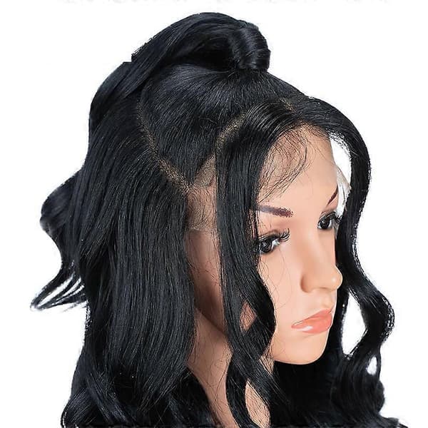 Sort Paryk Blonde Front Free Part Paryk Blonde Frontal Paryk