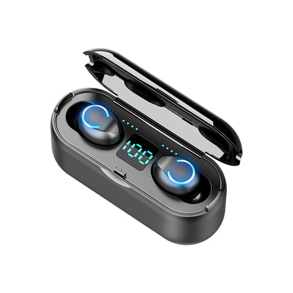 Trådløse Ørepropper Bluetooth 5.0 Hovedtelefoner Premium Lydkvalitet Touch Kontrol LED Display