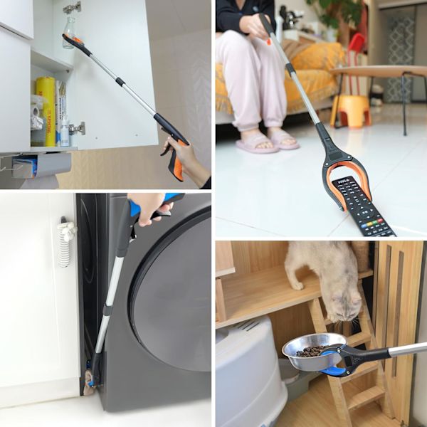 81 cm/32\" Affaldsopsamlere Gribestok 2-pak, Hjælpehåndsgribere til voksne, handicappede og ældre, kraftig opsamlingsstok