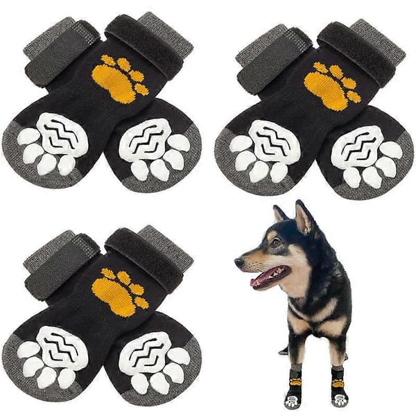 Halkfria Hundstrumpor med Grepp för att Förhindra Slickande