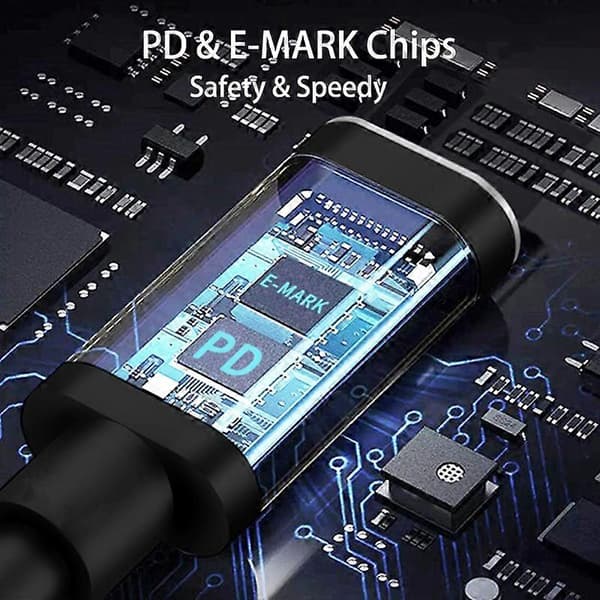 100W Notebook Opladerkabel til Asus Gaming Laptop USB C til 6.0mm*3.7mm Magnetisk Konverterledning