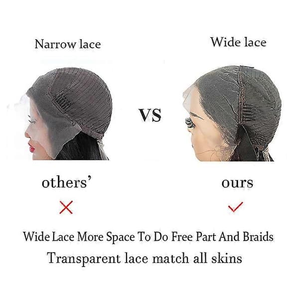 Body Wave Lace Front Peruker Äkta Hår Bred Spets 180 Densitet