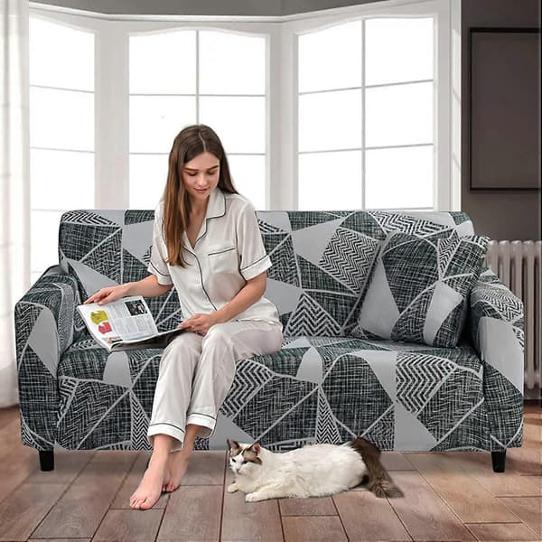 Elastisk sofatrekk, sklisikkert Jacquard elastisk sofatrekk for 1-seters sofa
