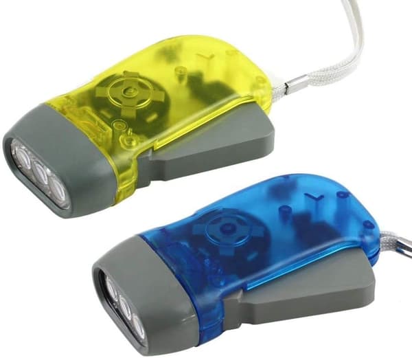 3 LED dynamolygte - tilfældig farve