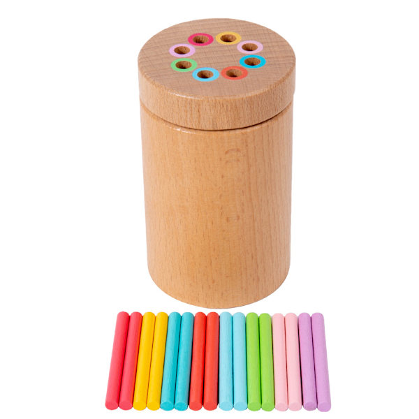 Montessori Träleksak för Bebisar, Finmotorik, Utbildande Spel för Att Lära Sig Räkna och Färger Leksak Barnpresent Flicka Pojke