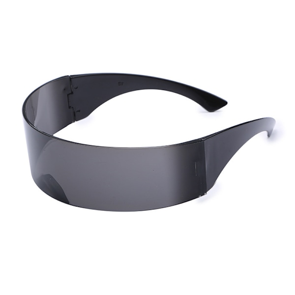 Futuristiska Solglasögon Y4K Space Cyclops Omslutande Glasögon Bågfri Genomskinlig Spegellins Multicolored