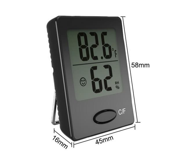 Mini Digital Hygrometer Termometer, Temperatur- og Fugtighedsmåler, Indendørs og Udendørs Termometer
