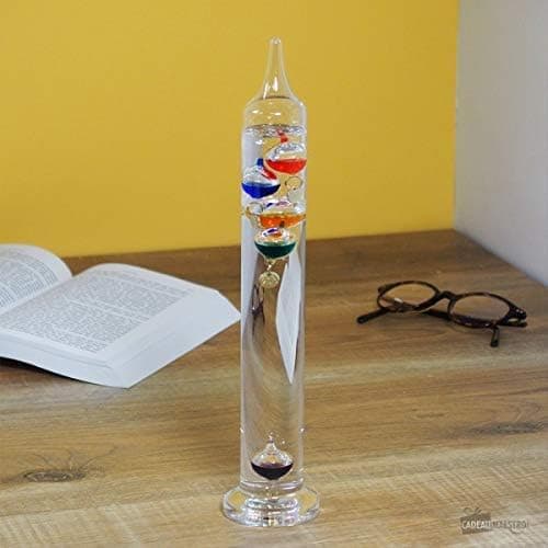 Dekoration/Galileo-termometer i glas/Mått: 28 x 5,5 cm