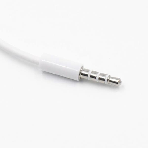0,15 m Anti-interferens 3,5 mm Han AUX Audio Jack til USB 2.0 Han Adapter Kabel