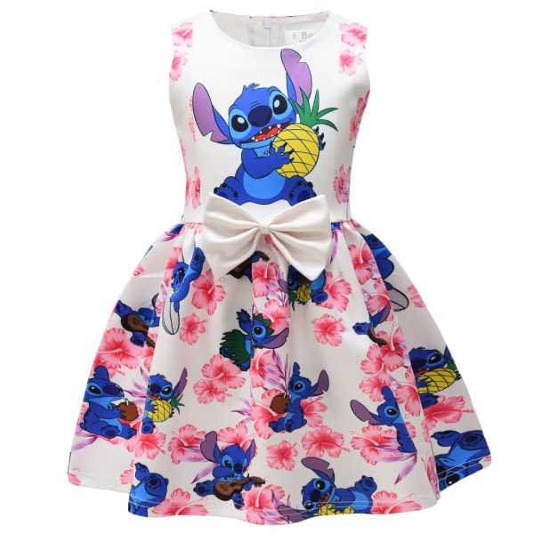 Lilo and Stitch barnklänning Stitch tjejklänning 110码