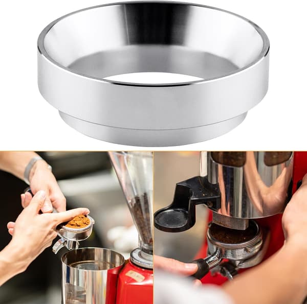 Kaffedosering Ring Aluminium Espresso Doseringstrakt Universal Kaffekvern Doseringstrakt