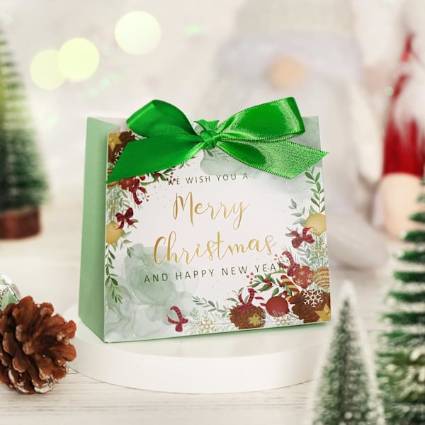 20 st Julklappsaskar Kartongband, Små Julklappsaskar, Presentpåsar för Barn