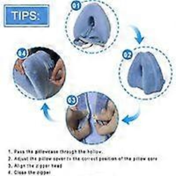 Ergonomisk benpute minnepute knepute - Blå