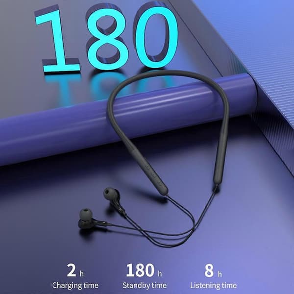 Typ A ML729 Nackbands Bluetooth Headset Sport Löpning Trådlös Musik Samtal Magnetisk In-Ear