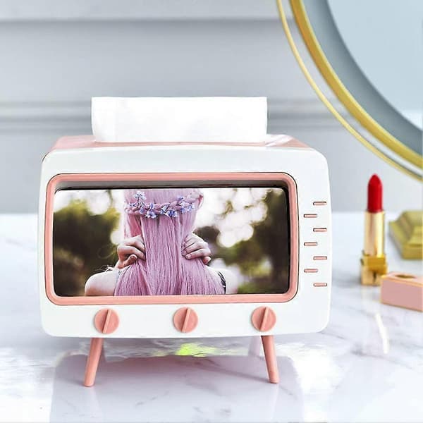 Tissue Container Telefonholder Tissue Box Uttrykk Unik TV-form, blå