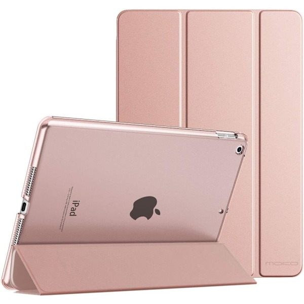 Etui til iPad 10.2 iPad mini 6 2021 Slankt stativ Hårdt bagcover Smart Cover Etui til iPad 10.2 tommer, Auto Væk/Sov, Rosaguld