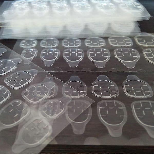 24 stk. Jelly Neglelim Patch Transparent Dobbeltklæbende Professionel