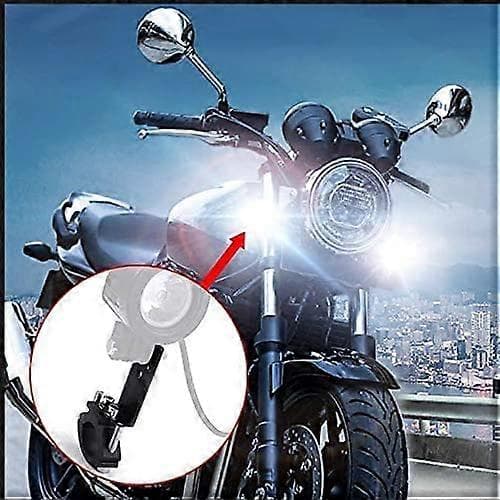 2 st Motorcykel Gaffelrör Klämma Horisontell/Vertikal Installation LED Ljusramp Montering 22mm-36mm
