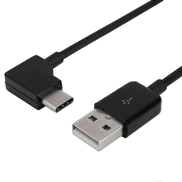 90 Graders Vinkel USB 3.1 Type C Han USB-C til USB 2.0 Han Kabel til Tablet & Mobiltelefon