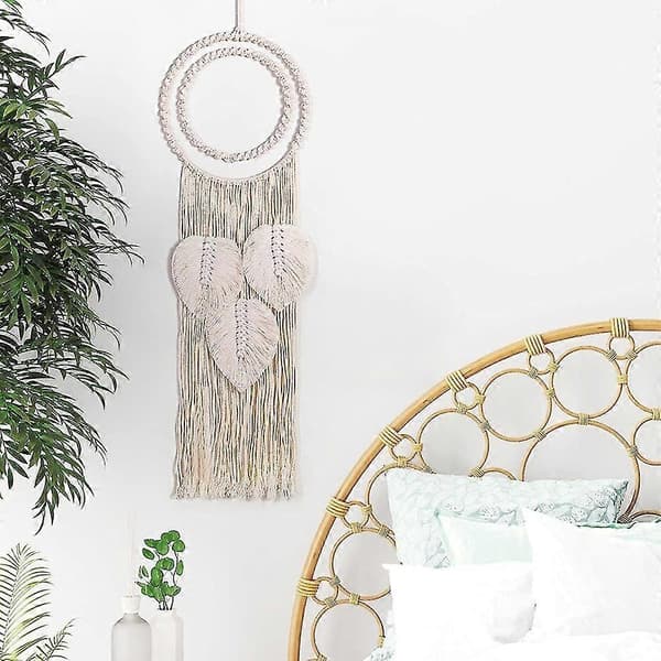 Bohemisk Drömfångare, Handgjord Stor Drömfångare Attrape Reve Väggdekor Bohemisk Deco Tapestry Macrame Väggbonad För Sovrum Vardagsrum Hem