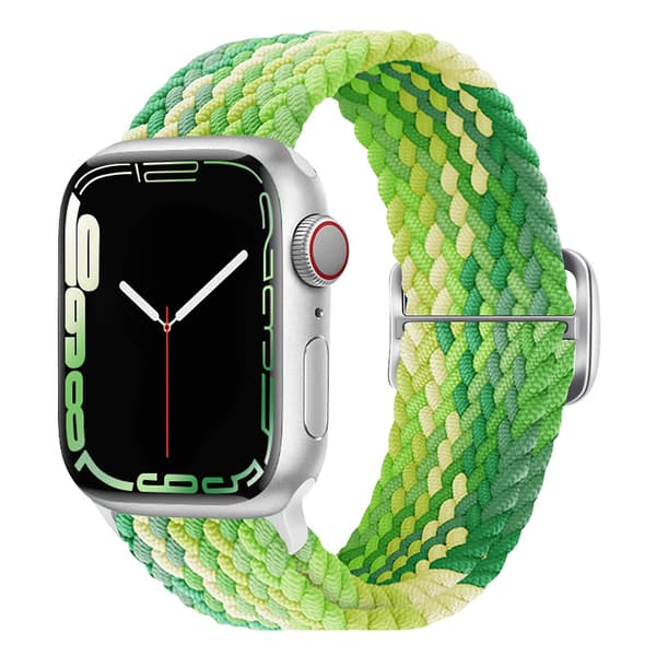 Rem til Apple Watch 49mm / 45mm / 44mm / 42mm Vævet Limegrøn