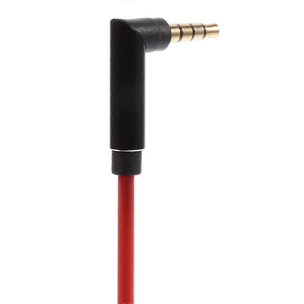 3,5 mm han til han vinkelret stereo lydkabel til iPhone MP3 MP4 - Rød